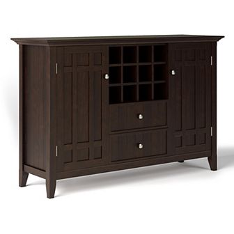 Simpli Home Bedford Wine Storage Cabinet