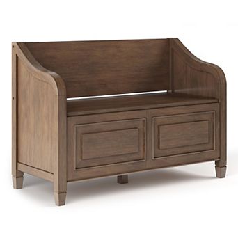 Simpli Home Connaught Hinged Modern Storage Bench
