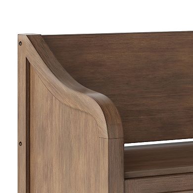 Simpli Home Connaught Hinged Modern Storage Bench
