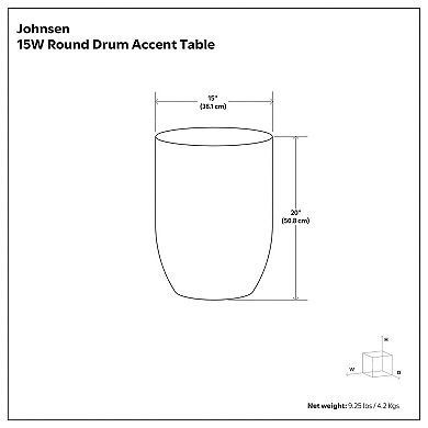 Simpli Home Johnsen Metal End Table