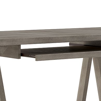 Simpli Home Rustic Sawhorse Desk