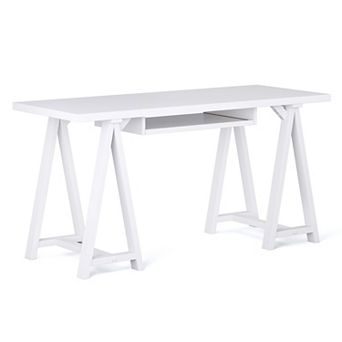 Simpli Home Rustic Sawhorse Desk
