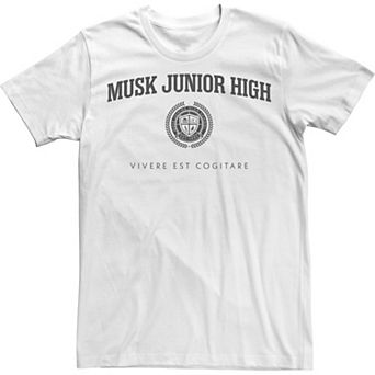 Men's Star Trek Discovery Musk Junior High Badge White Logo Tee