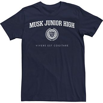 Men's Star Trek Discovery Musk Junior High Badge White Logo Tee