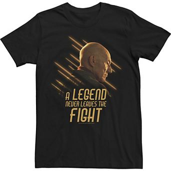 Men's Star Trek: Picard A Legend Never Leaves The Fight Tee