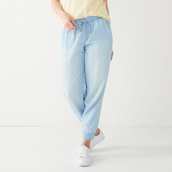 denim joggers womens online india