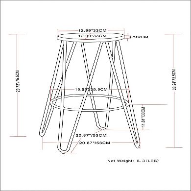 Simpli Home Simeon Bar Stool