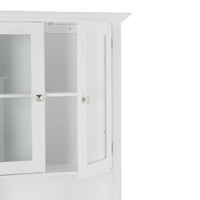 Simpli Home Acadian Over the Toilet Storage Cabinet