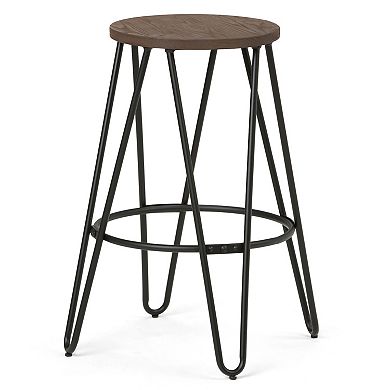 Simpli Home Simeon Counter Stool 2-piece Set