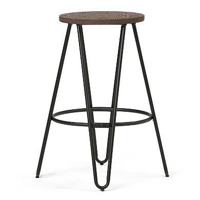 Simpli Home Simeon Counter Stool 2-piece Set