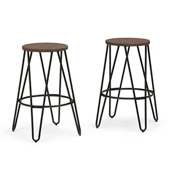Simpli Home Simeon Counter Stool 2 pc Set