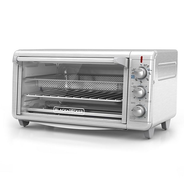 BLACK DECKER Extra Wide Crisp N Bake Air Fry Toaster Oven