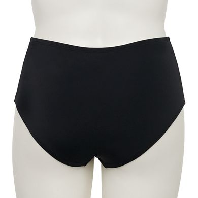 Plus Size EVRI™ Solid High-Waist Swim Bottoms