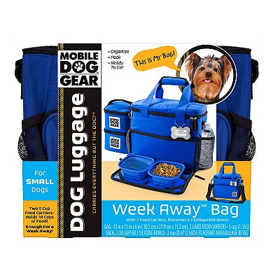 Mobile Dog Gear Week Away Bag for Small Dogs