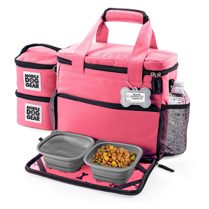 Mobile Dog Gear Week Away Bag for Small Dogs, Pink
