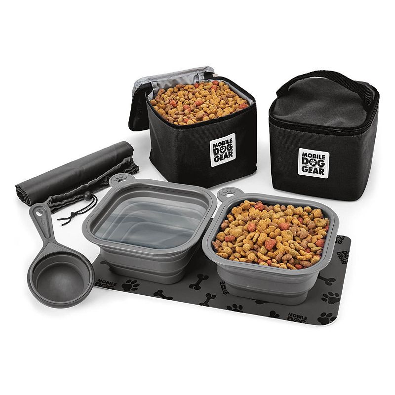 Mobile Dog Gear Dine Away Bag for Medium / Large Dogs, Black