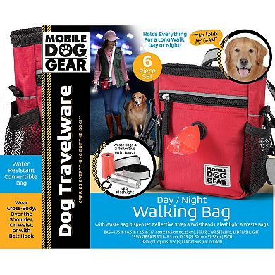 Mobile Dog Gear Day/Night 6-Piece Walking Bag