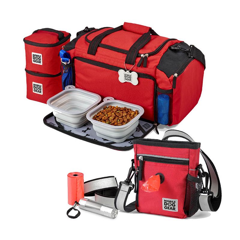 Mobile Dog Gear Bundle: Day/Night Walking Bag & Ultimate Week Away Duffle, 