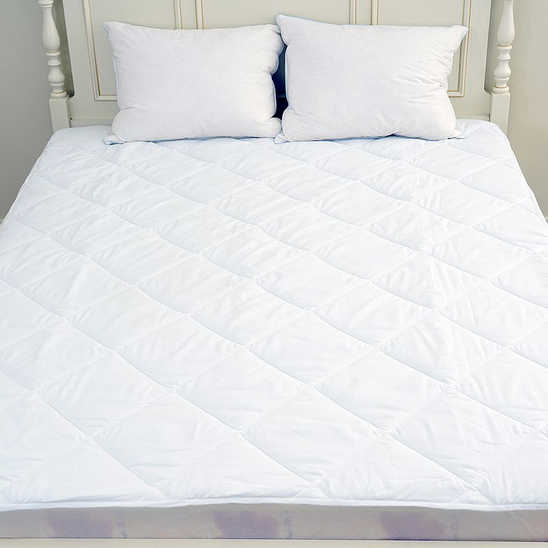 18252586 SpringLoft Waterproof Mattress Pad, White, Queen sku 18252586