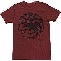 Men's Game of Thrones Targaryen Fire and Blood College Logo T