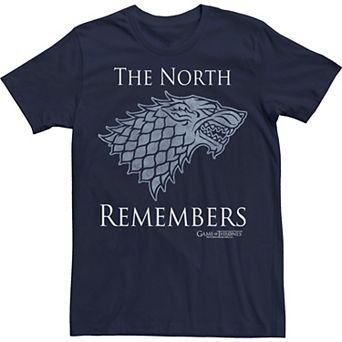 Men's Game Of Thrones House Stark The North Remembers Tee