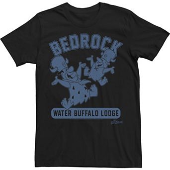 Men's The Flintstones Bedrock Water Buffalo Lodge Collegiate Tee