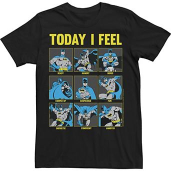 Men's DC Comics Batman Today I Feel Emotional Box Up Tee