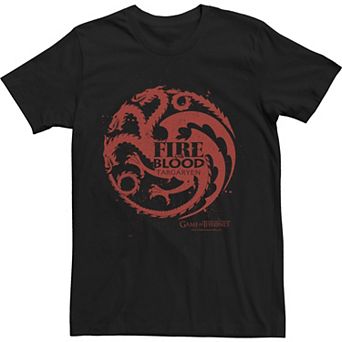 Men's Game Of Thrones Targaryen Fire And Blood Sigil Tee