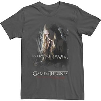 Men's Game Of Thrones Cersei Everyone But Us Is The Enemy Tee