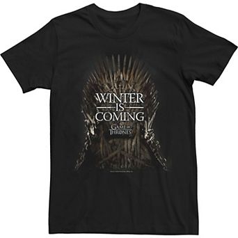 Men's Game Of Thrones Iron Throne Winter Is Coming Tee