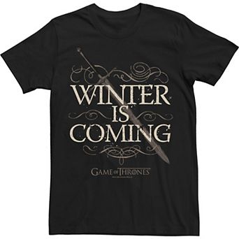 Men's Game Of Thrones Winter Is Coming Text Tee