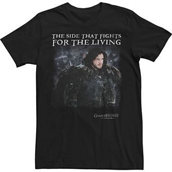 Men's Game Of Thrones Jon Snow The Side That Fights For The Living Tee