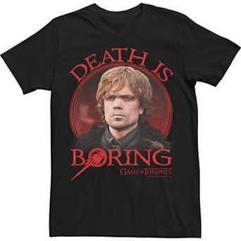 Men's Game Of Thrones Tyrion Lannister Death Is Boring Tee