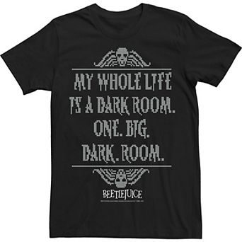 Men's Beetlejuice My Whole Life Cross Stitch Movie Quote Tee