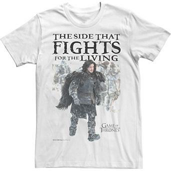 Men's Game Of Thrones Jon Snow Fights For The Living Tee