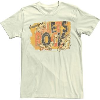 Men's The Core Flintstones Lets Rock Poster Tee