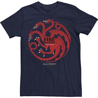 Men's Game Of Thrones Fire And Blood Targaryen Sigil Tee