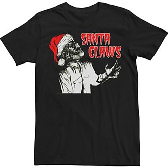 Men's Universal Monsters Werewolf Santa Claws Tee