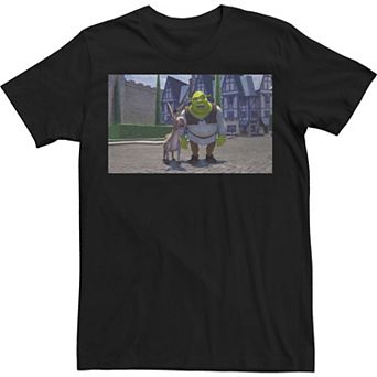 Men's Shrek Wait Shrek Poster Tee