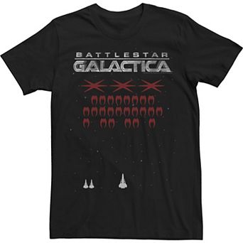 Men's Battlestar Galactica Space Invaders Style Tee