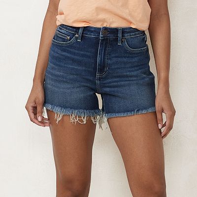 Women s LC Lauren Conrad 3.5 Cutoff High Waisted Jean Shorts