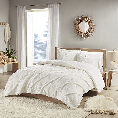 True North by Sleep Philosophy Addison Pintuck Sherpa Down-Alternative Comforter Set