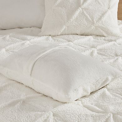 True North by Sleep Philosophy Addison Pintuck Sherpa Down-Alternative Comforter Set