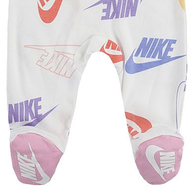 Baby Girl Nike Logo Zip Sleep & Play Coverall