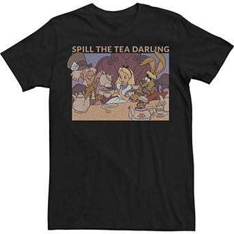 Disney's Alice In Wonderland Men's Group Shot Spill The Tea Darling Tee
