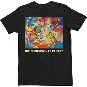 Disney's Alice In Wonderland Men's Did Someone Say Party Tee