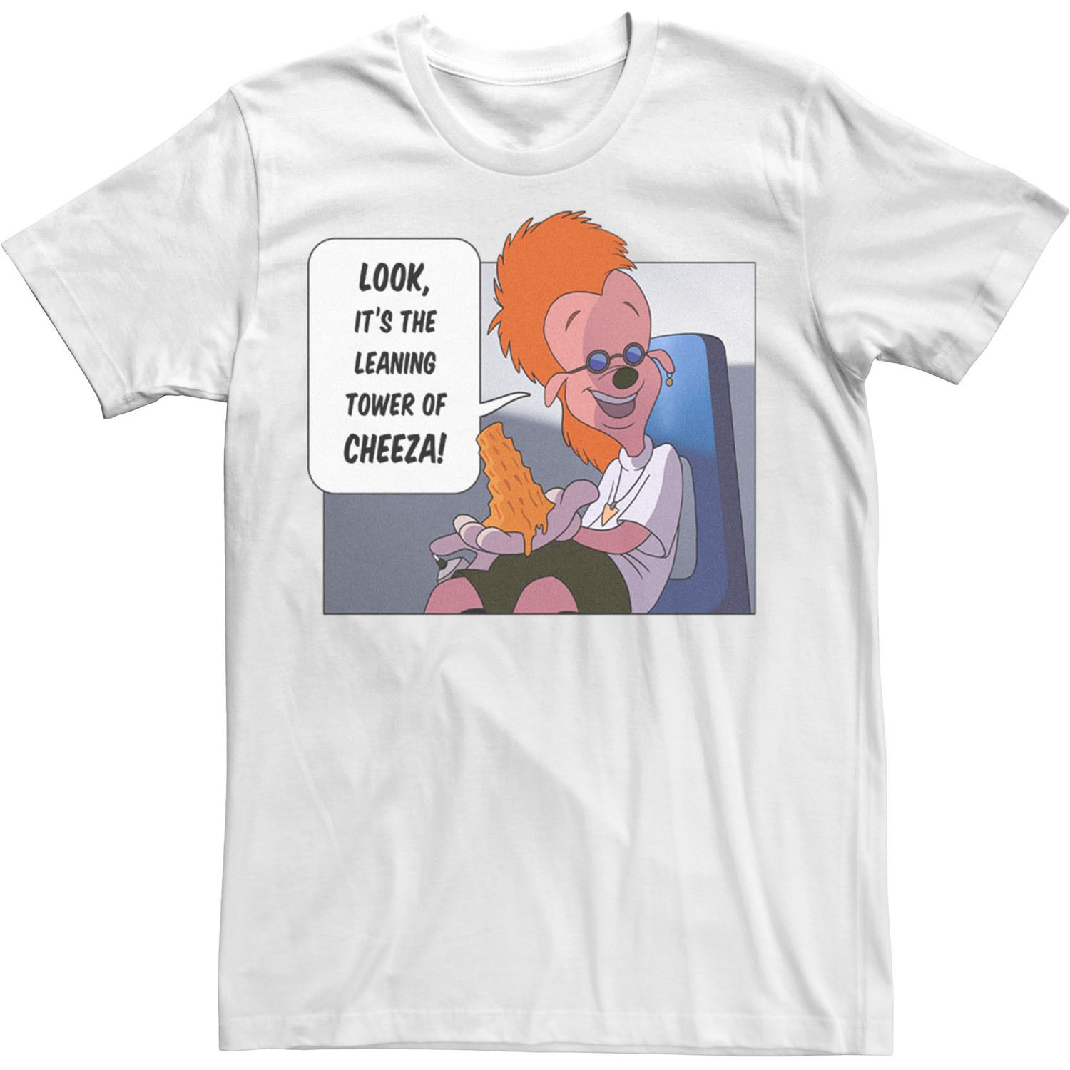 Image for Licensed Character Men's Disney A Goofy Movie Look It's The Leaning Tower Of Cheeza Tee at Kohl's.