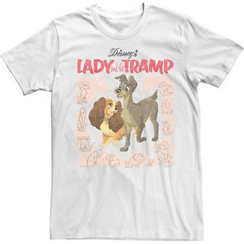 Disney's Lady And The Tramp Vintage Cover Men's Tee