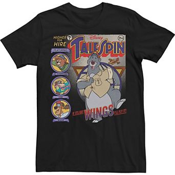 Disney's TaleSpin Men's If Its Got Wings I'll Fly It Poster Tee