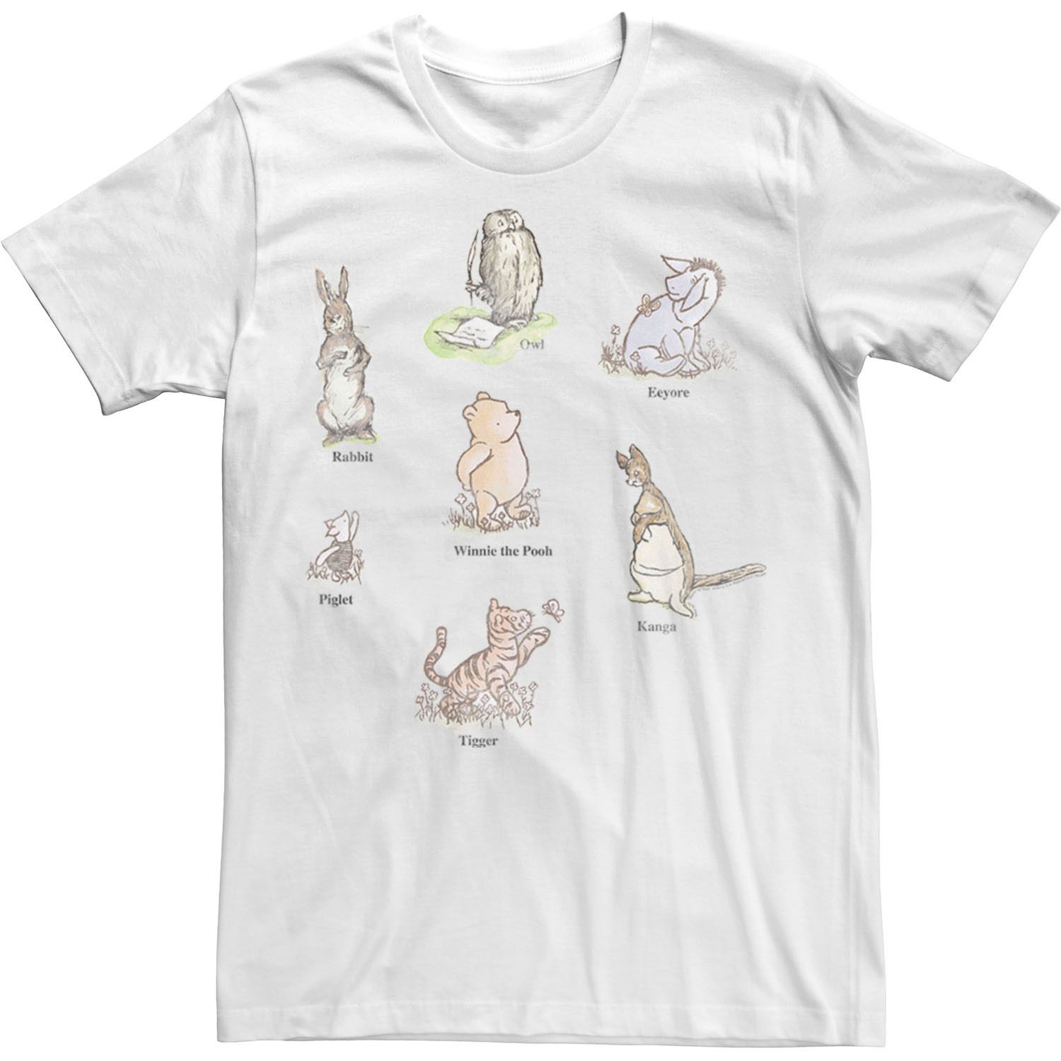 Image for Licensed Character Men's Disney Winnie The Pooh Classic Group Shot Tee at Kohl's.